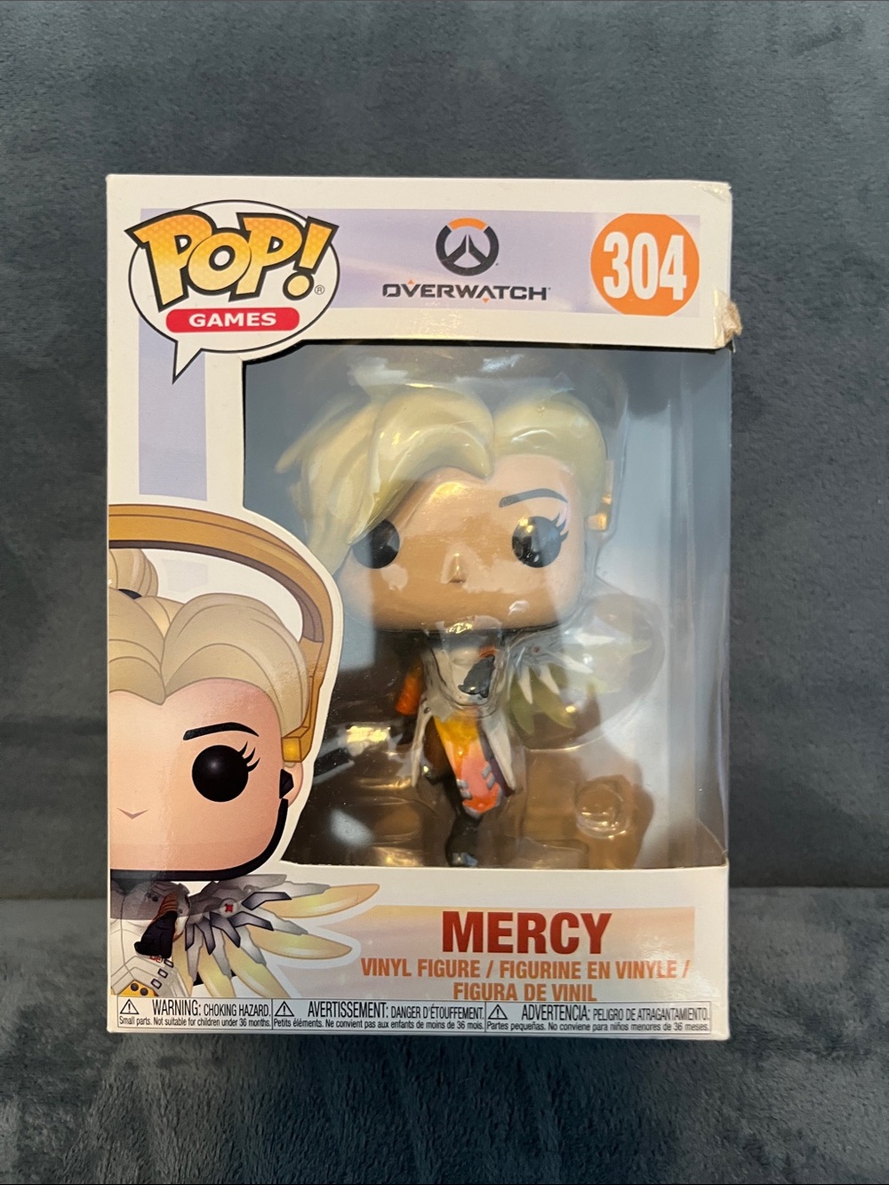 Funko Pop! Games Mercy Vinyl Figure — Blonde, White, Gold